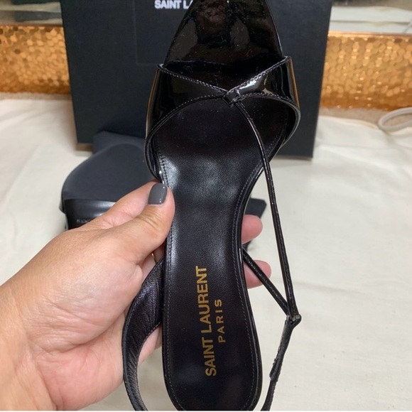 Saint Laurent 95mm Anouk Sandal w Gloves - Picture 2 of 6